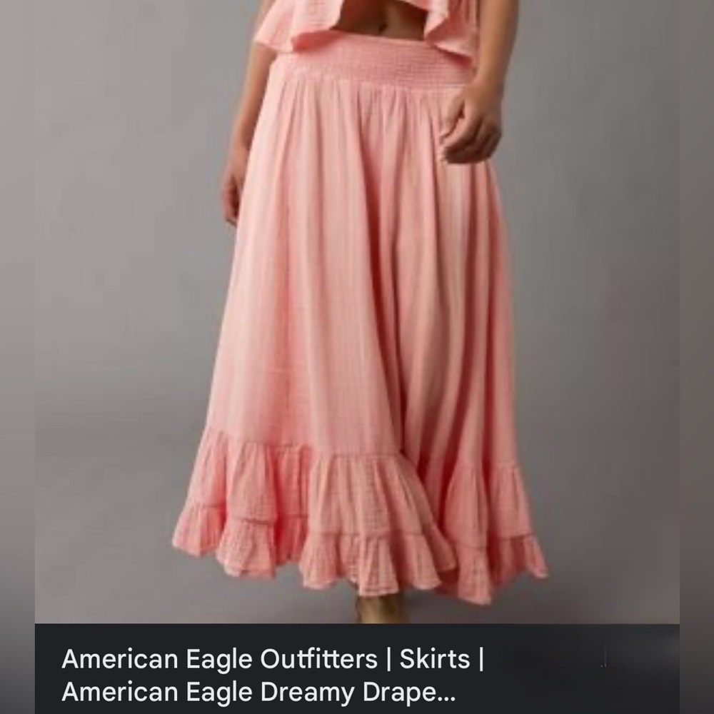 American Eagle Outfitters Pink Maxi Skirt 112555